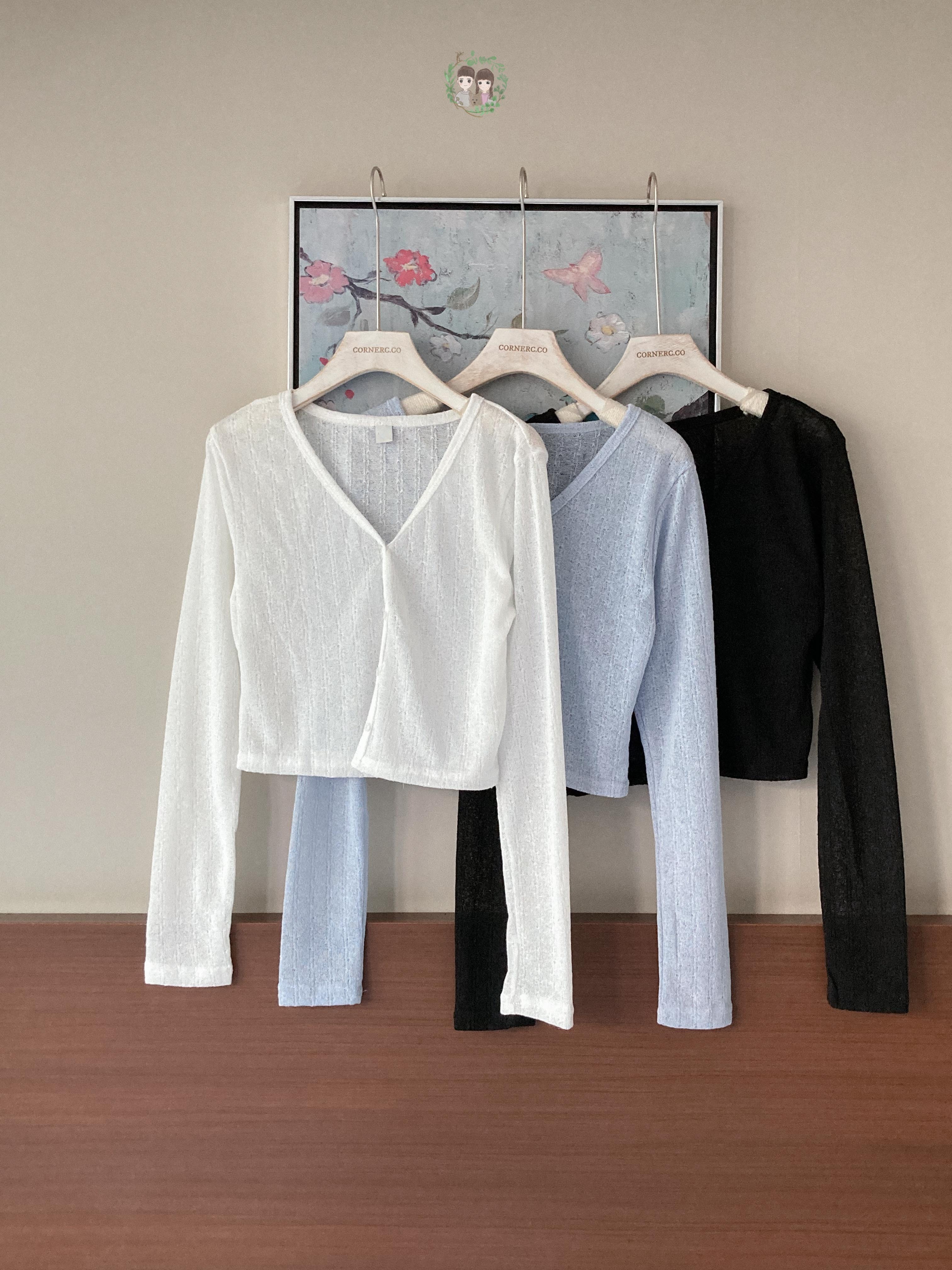 Subtle Pattern Sheer Outer〈🇰🇷DAY 1〉