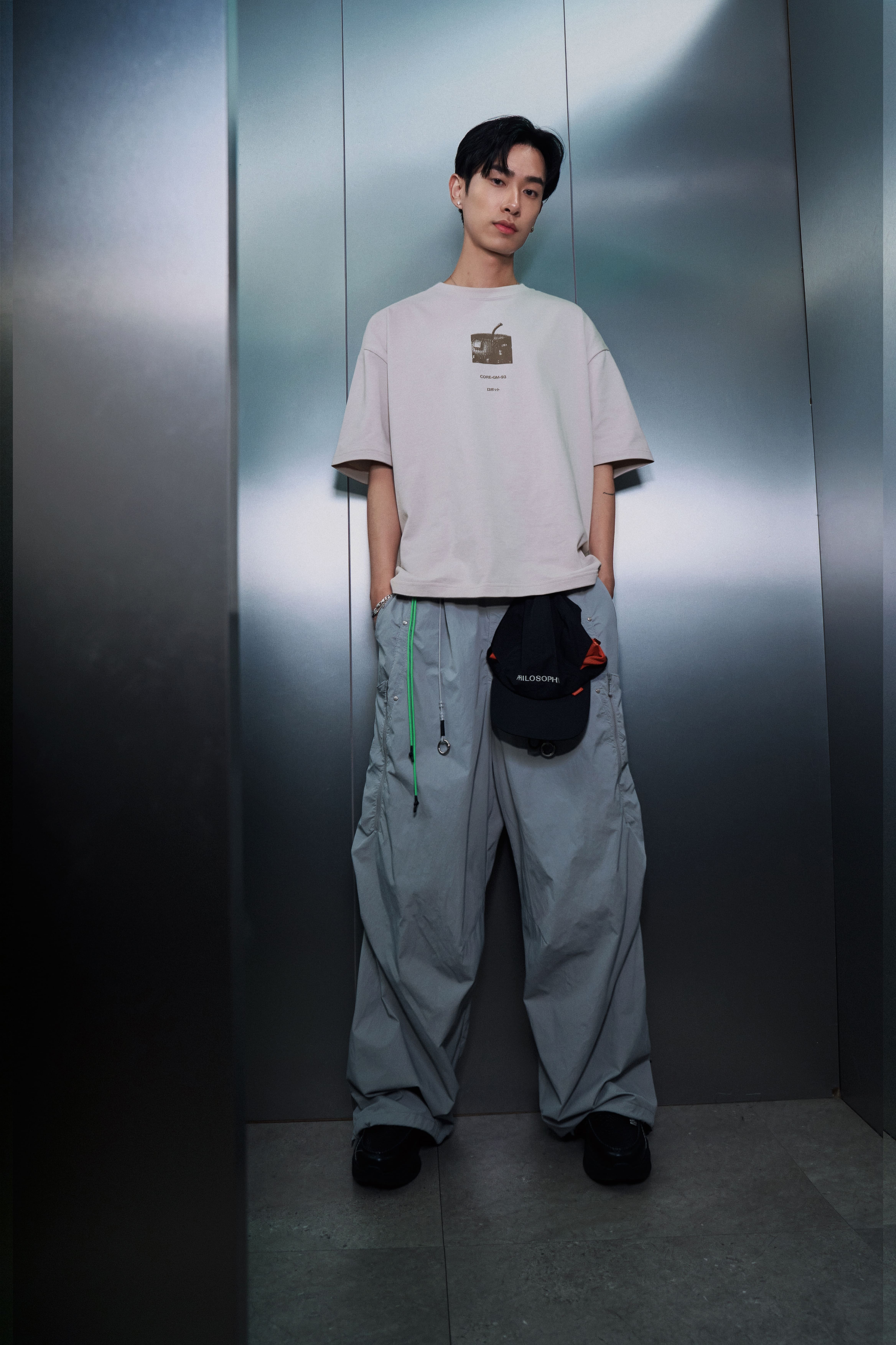 GOOPiMADE GRC-3 Mechanical Apple Graphic Tee(Ver. BOX) - Gray
