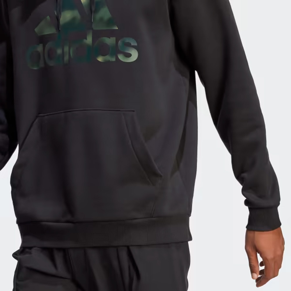 ADIDAS 帽T ESSENTIALS 黑色 LOGO 經典 長袖 男 HL6933