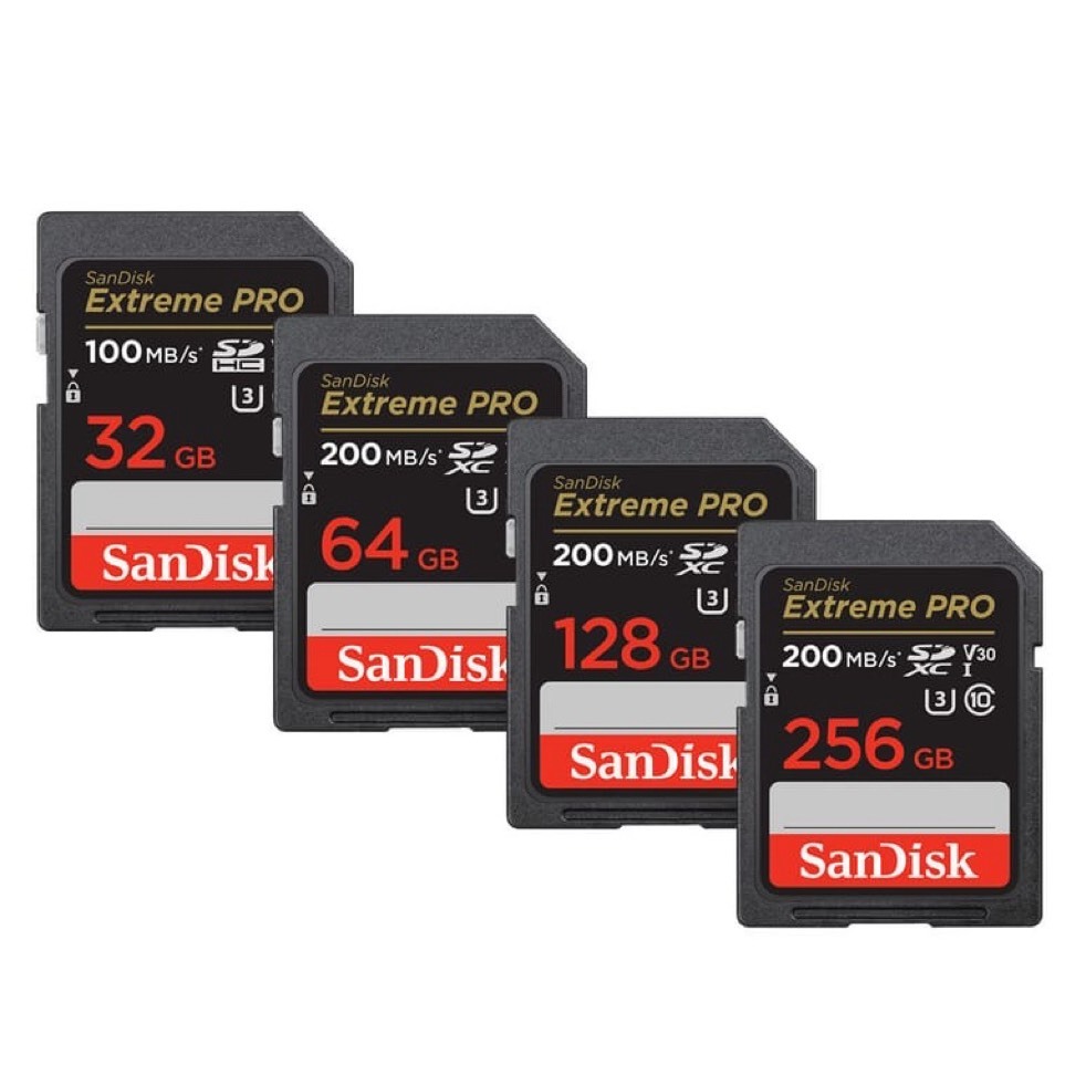 SanDisk Extreme Pro UHS-I V30 200MB/s 32GB 64G 128GB 256GB 512GB 1TB 專業級記憶卡