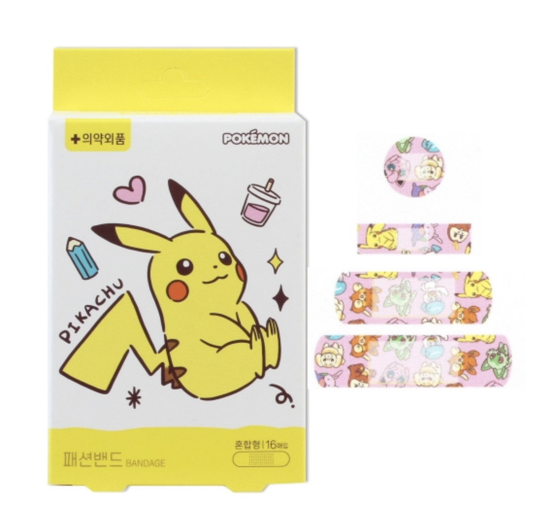 Pokemon 比卡超 混合款 兒童膠布 16片