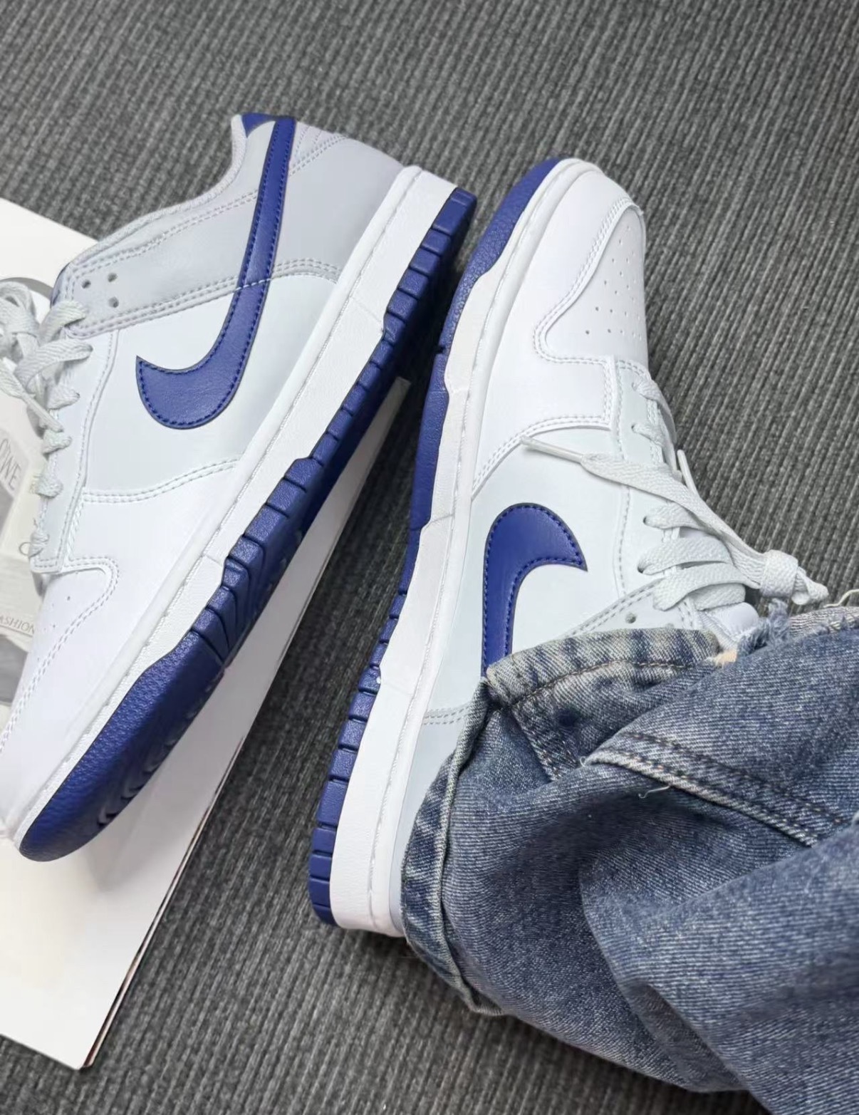 男鞋 NIKE DUNK LOW RETRO 'Wolf Grey' 灰藍 低筒 復古 休閒鞋【HF5441-118】