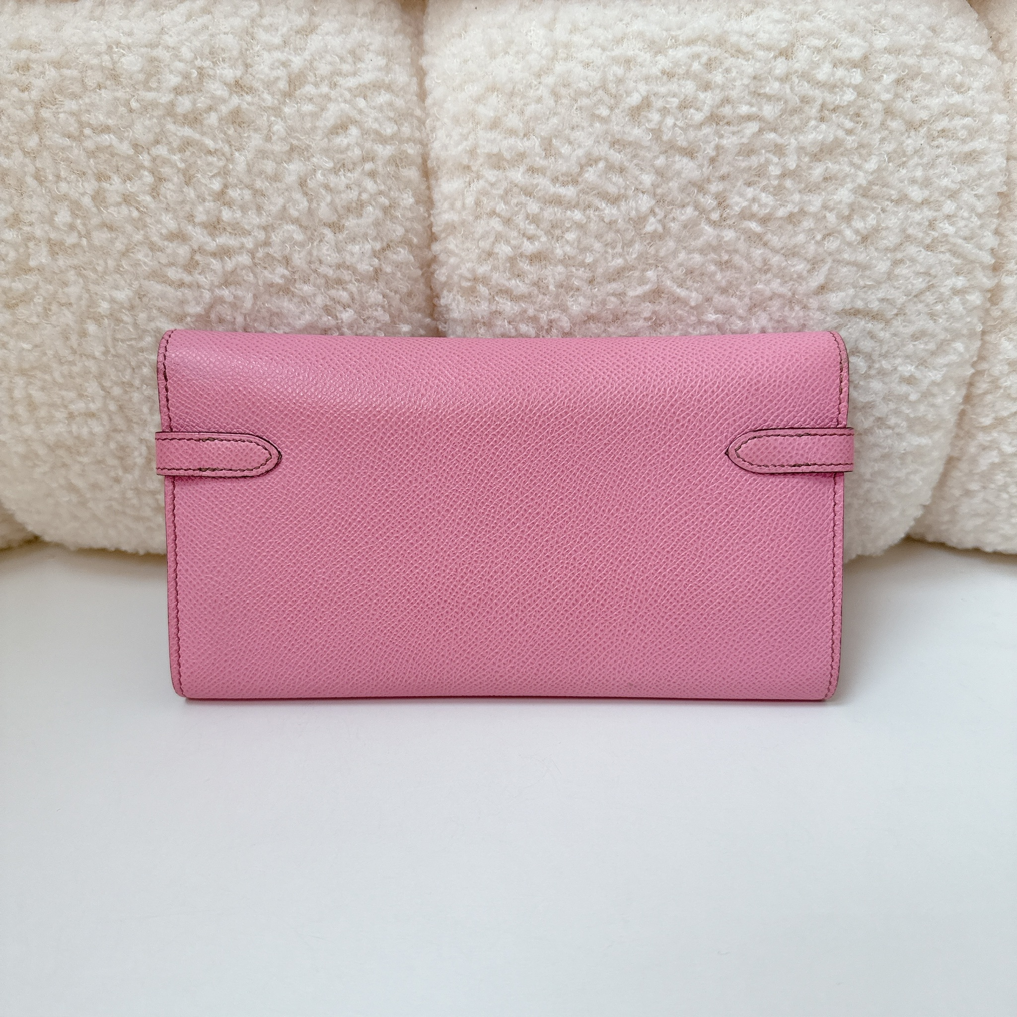 Hermes Kelly Long Wallet- Rose Confetti / SHW