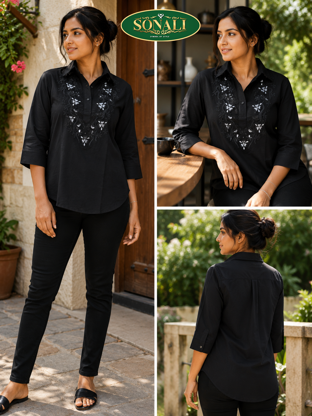 Sonali's Premier Quality Women’s Paisley Print Crop Shirt / Short Top (Style & Color refer Images)
