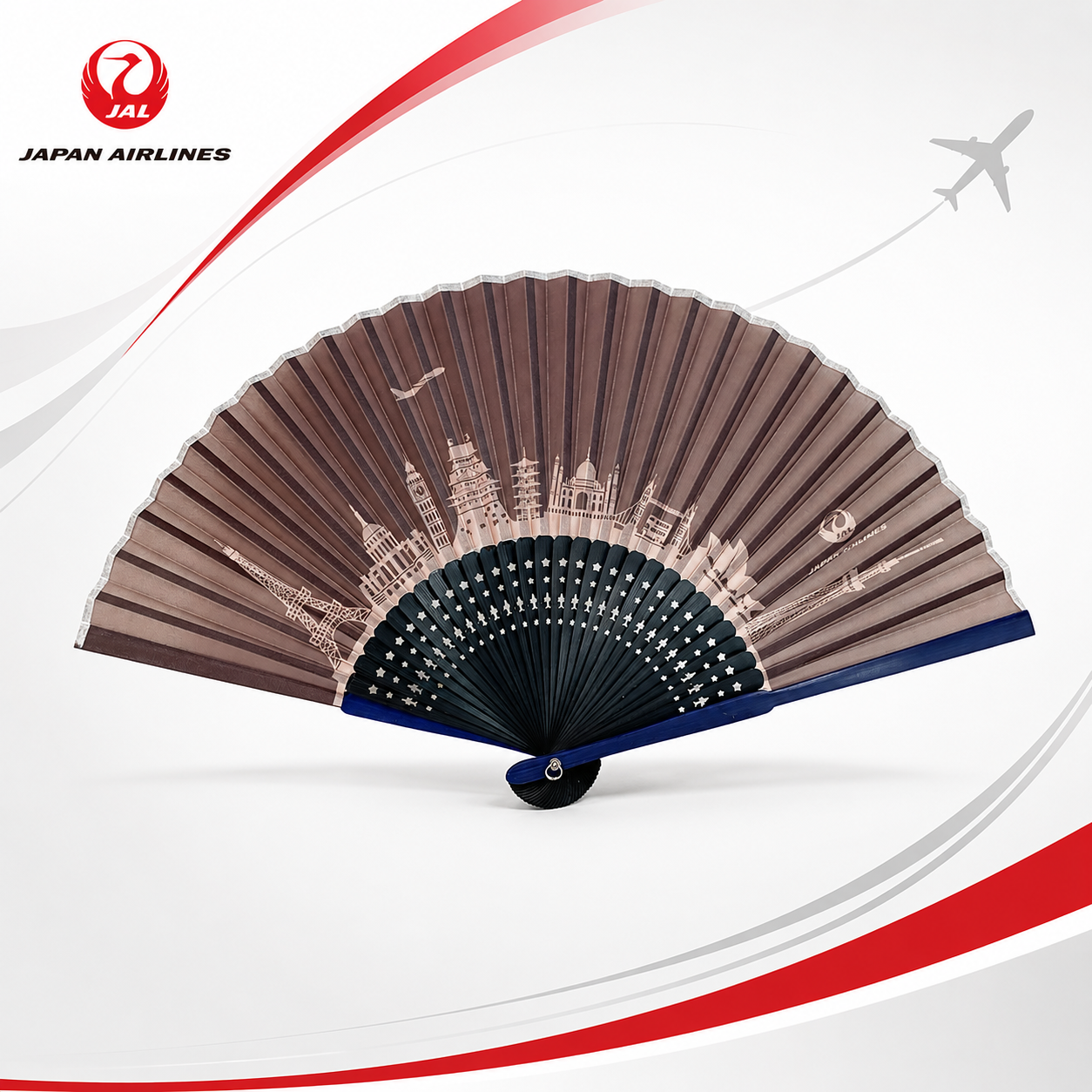 JAL 日本航空 摺扇