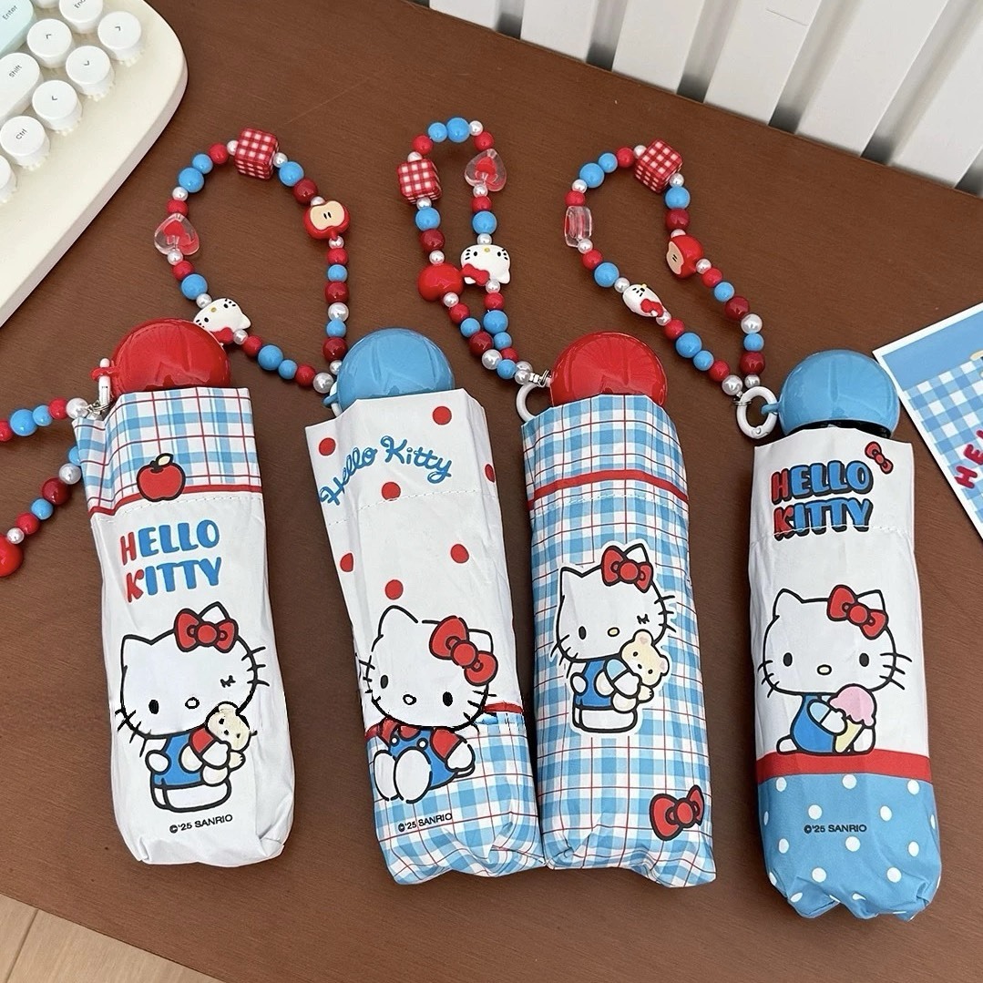 (預購）HELLO KITTY正版授權✨摺疊傘 抗UV 晴雨傘 陽傘 雨傘 (2款)