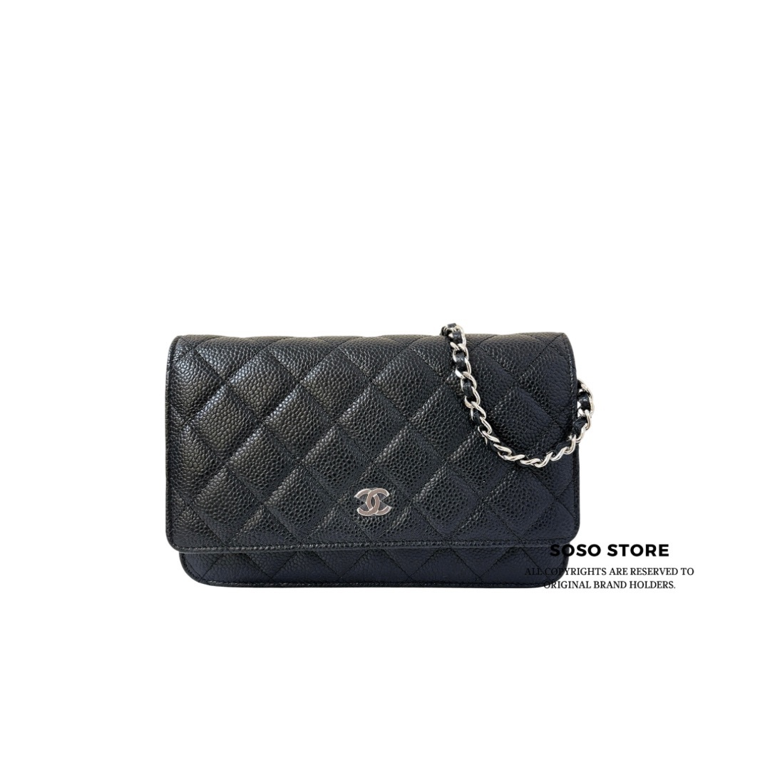Chanel Classic Wallet on Chain- Black / SHW