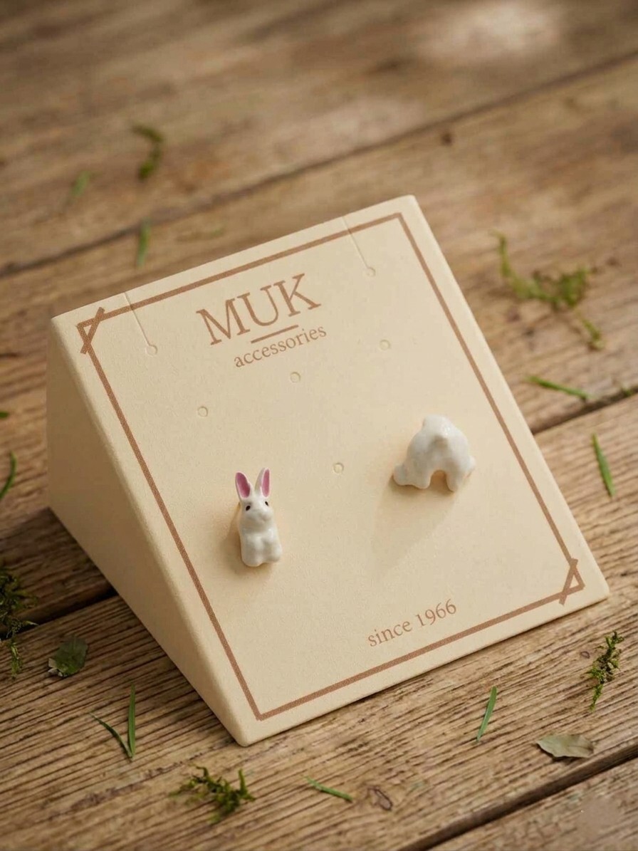 [MUK] 動物圖案耳環 日本製造