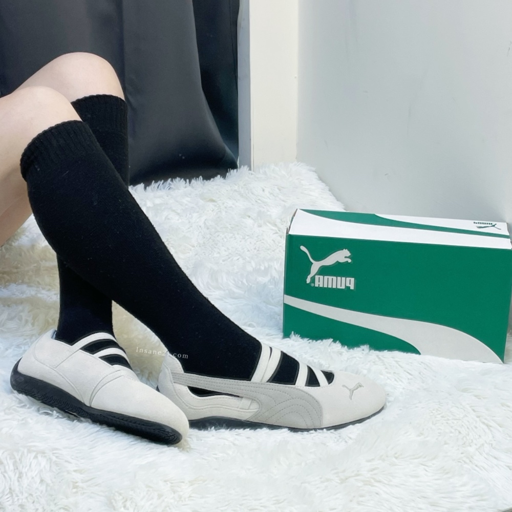 PUMA SPEEDCAT BALLET 米白 黑底 芭蕾舞鞋 休閒鞋 女鞋 401287-08