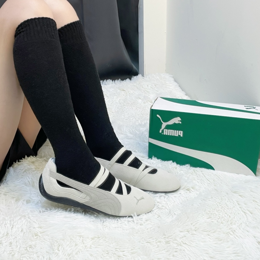 PUMA SPEEDCAT BALLET 米白 黑底 芭蕾舞鞋 休閒鞋 女鞋 401287-08