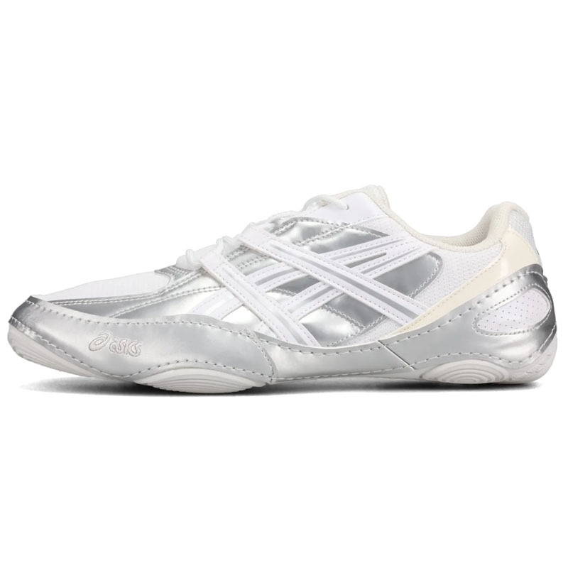 女鞋 ASICS HYPERSYNC 白銀 緩衝 Y2K 拳擊鞋 休閒鞋 薄底鞋 運動 休閒鞋【1203A879-100】