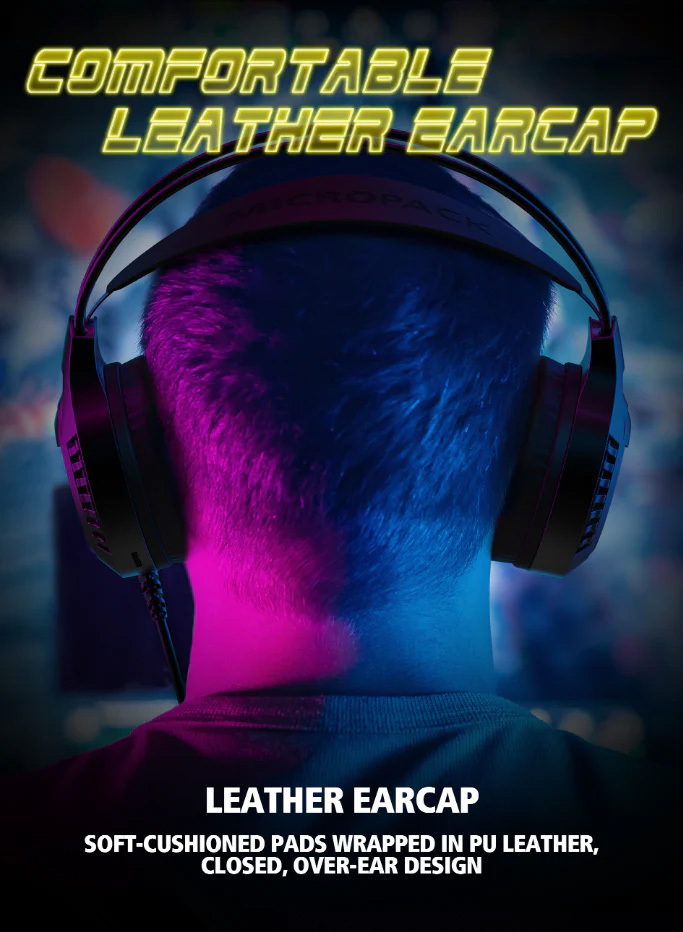 Micropack Computer Wired Gaming Headset GH-02-BK