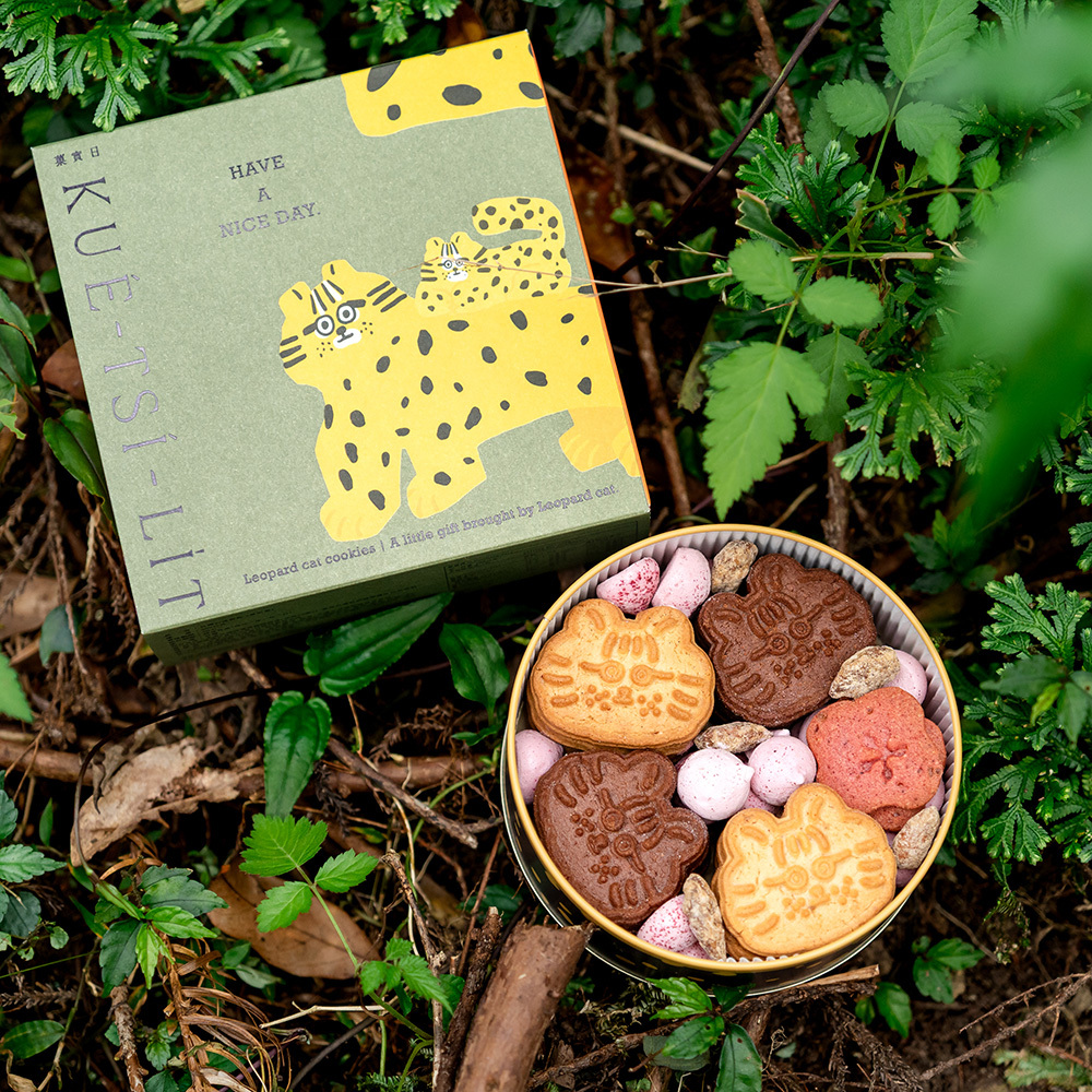 石虎鐵盒餅乾 Leopard Cat Cookies (無提繩式包裝)