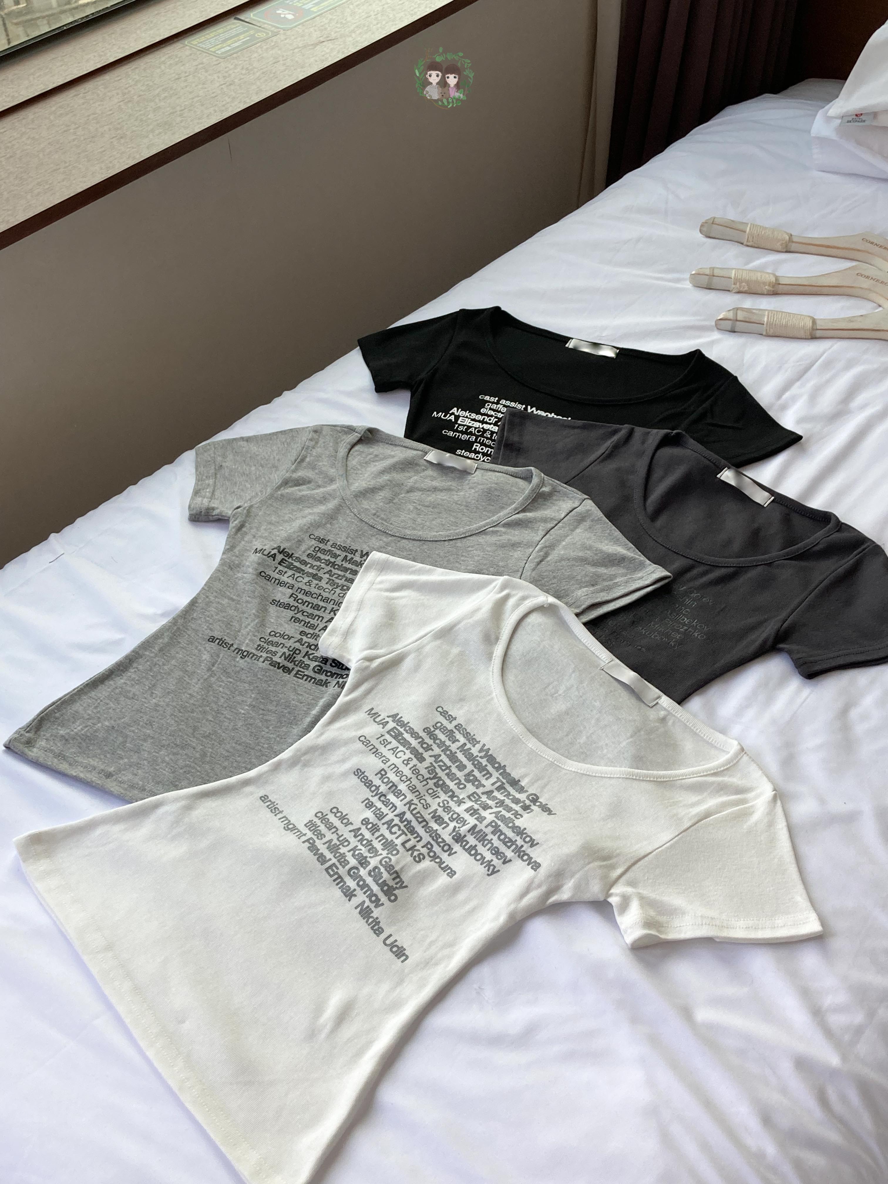 大圓領英文段落Tee〈🇰🇷DAY 1〉