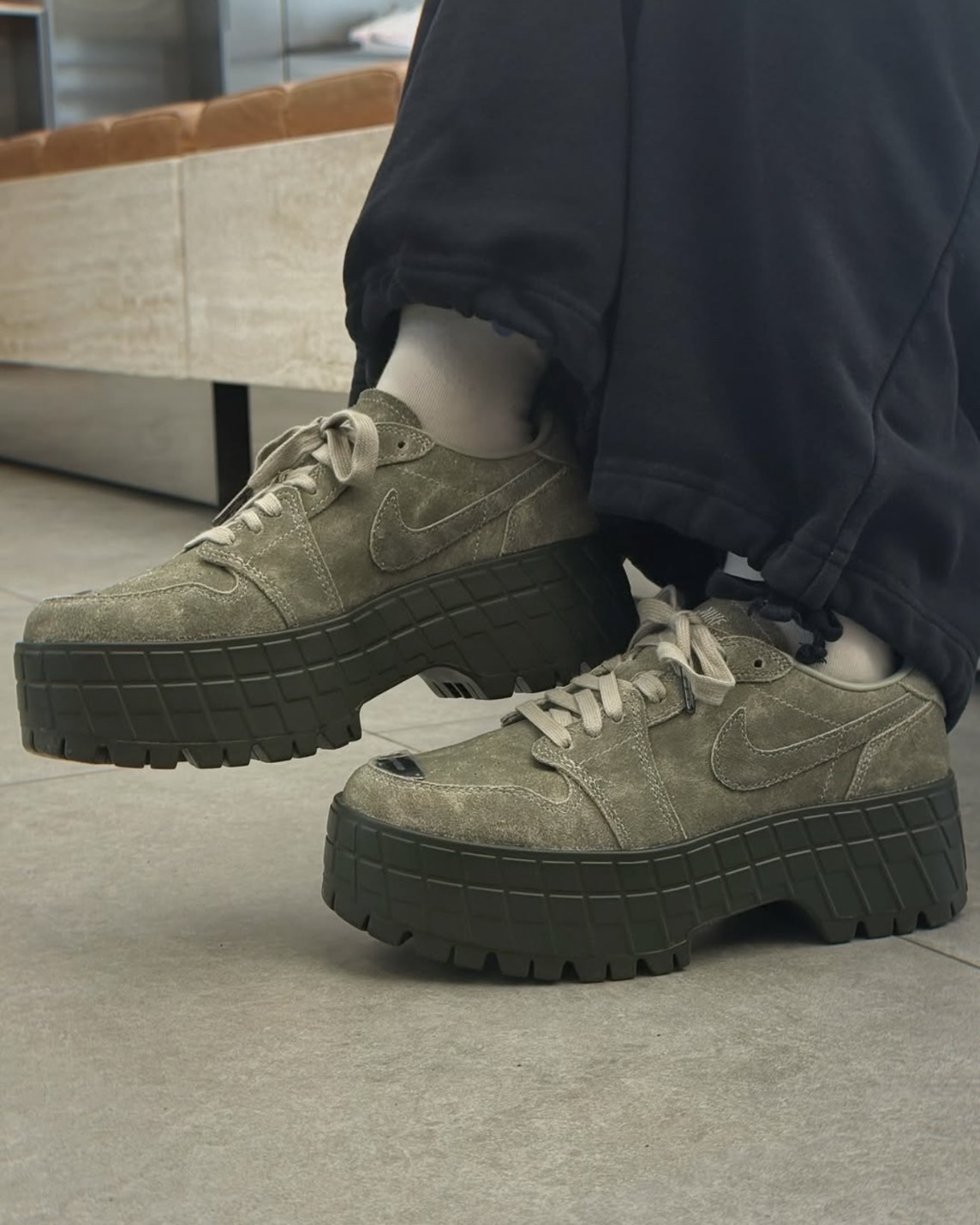 【預購】AIR JORDAN 1 BROOKLYN LOW AP W 灰綠色 IR7248304