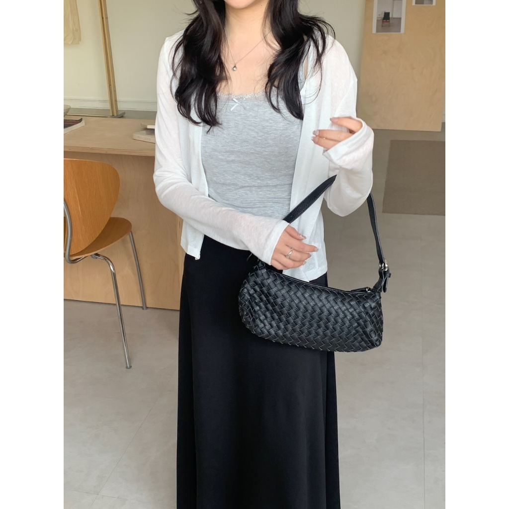 A12 呼吸感的美 竹節棉彈力開釦上衣 #9971
