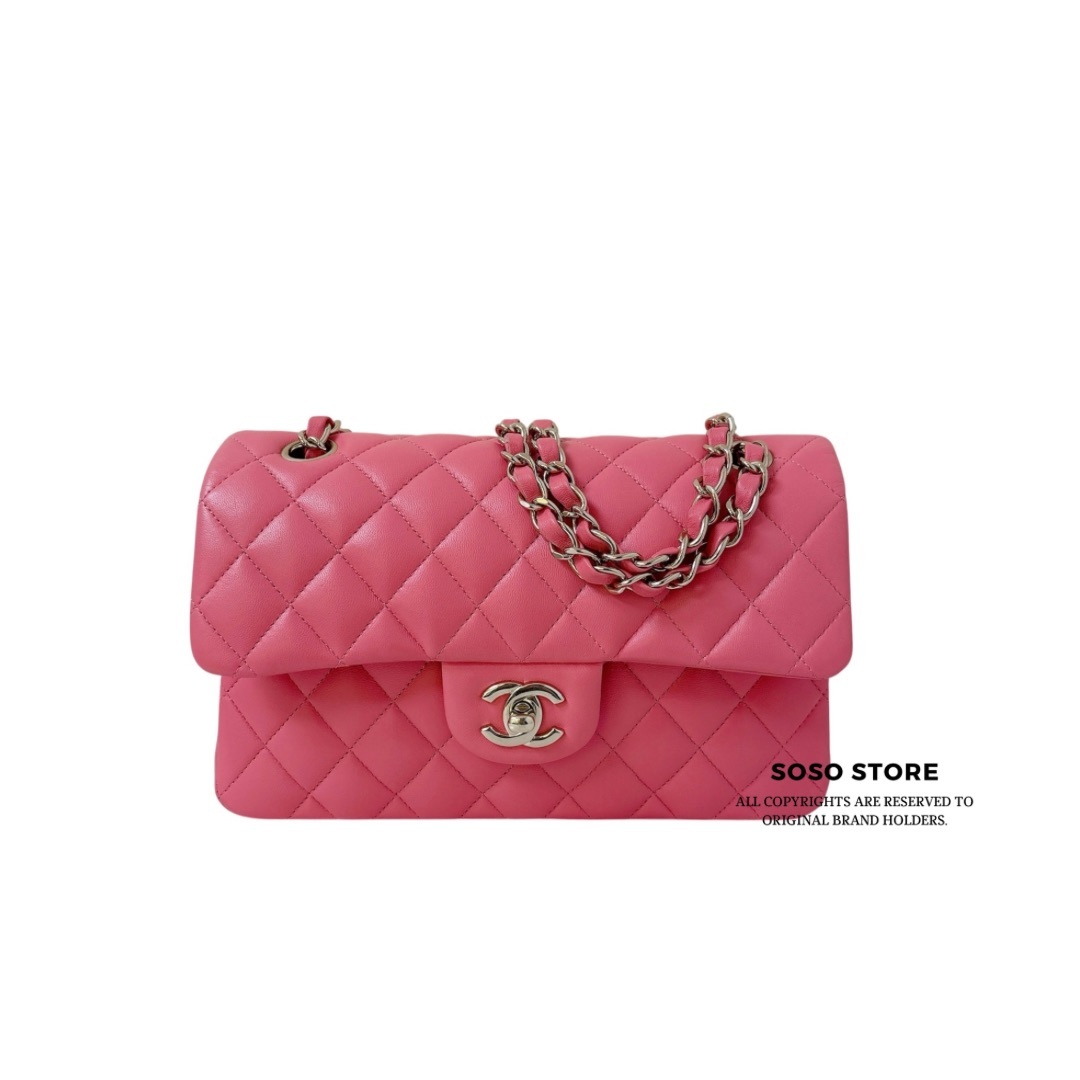 Chanel Classic Double Flap Bag - Pink / GHW