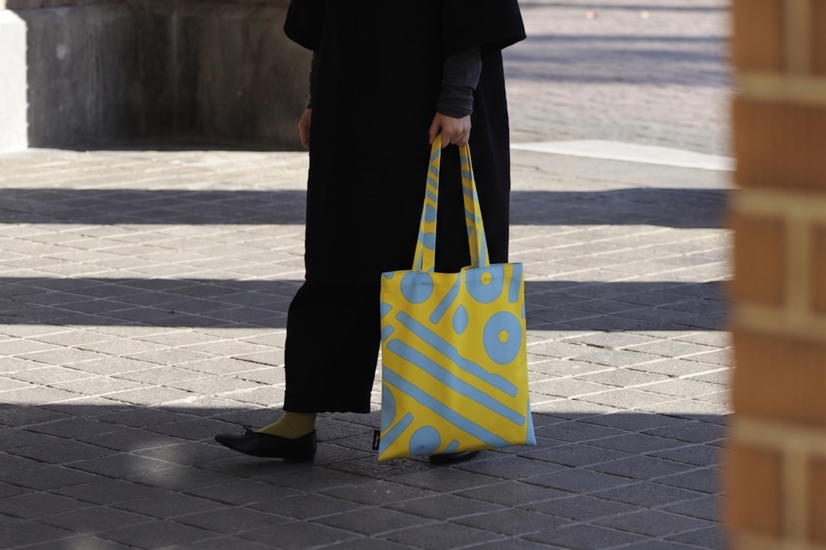 JainJain Tote Bag / City Circles Yellow
