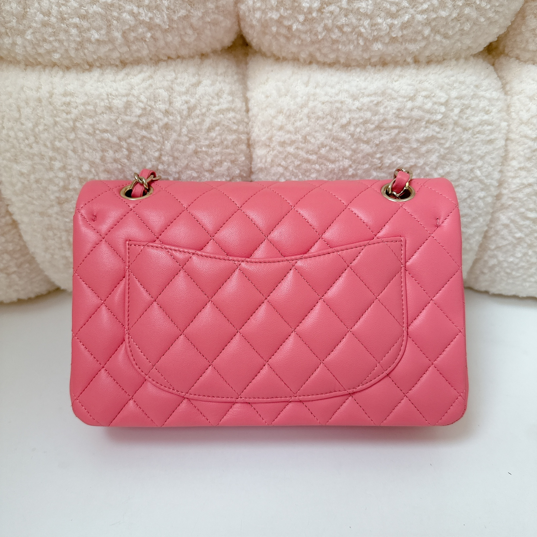 Chanel Classic Double Flap Bag - Pink / GHW