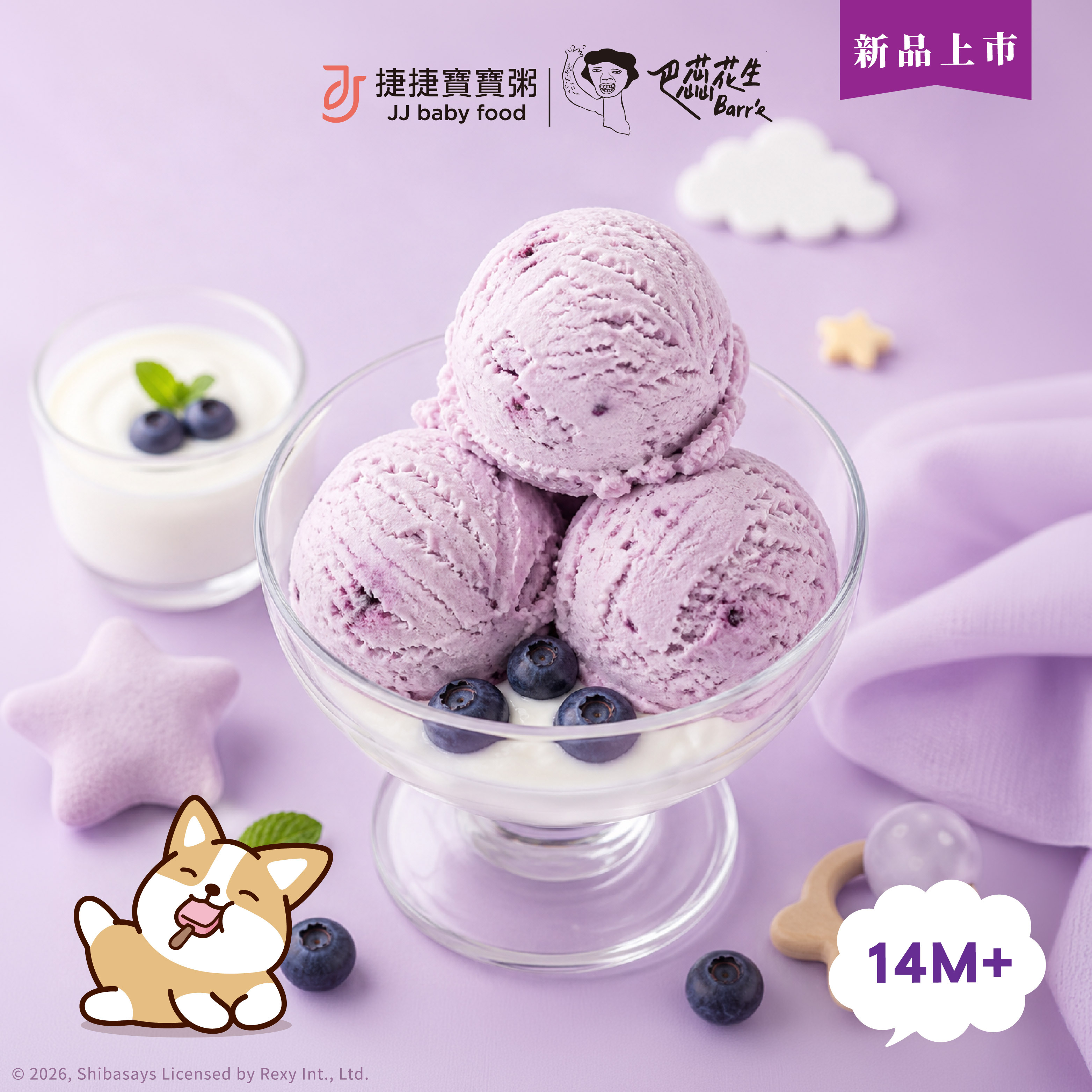 寶寶義式冰淇淋|藍莓優格