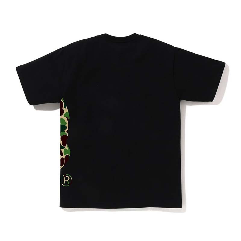 BAPE ABC Camo Side Big Ape Head Tee 猿人 綠迷彩 短袖 黑色 RAY-53 [台灣現貨]