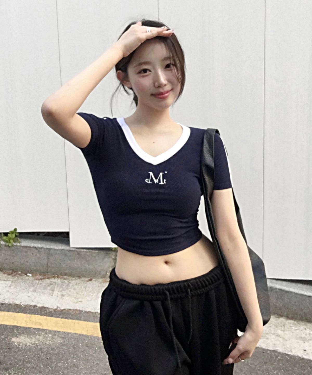 #預購 🇰🇷韓國26春夏 MUCENT 滾邊運動線條羅紋短袖 M46