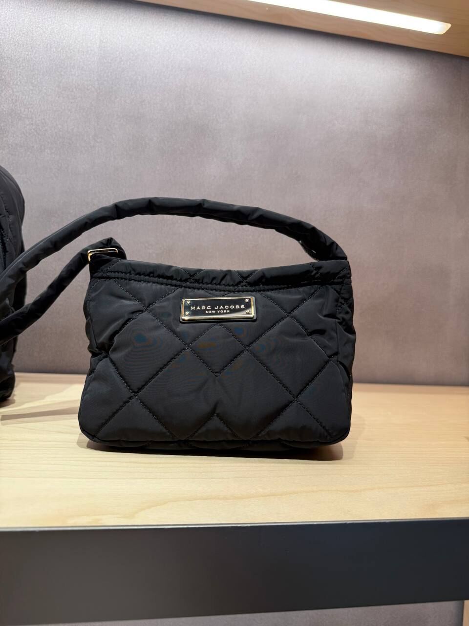 [S] MARC JACOBS BLACK H107M06SP21-001 QUILTED NYLON CROSSBODY BAG, 191267907628 (SMJ685)