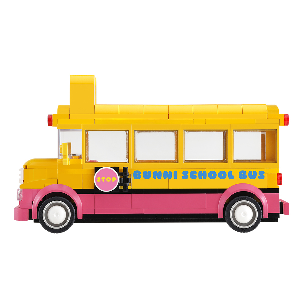 兔子便利商店-校車積木組