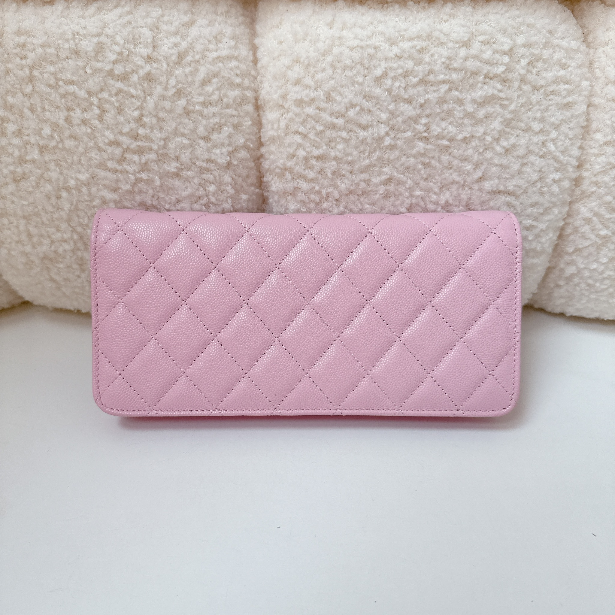 Chanel Classic Wallet on Chain- Sakura Pink / GHW