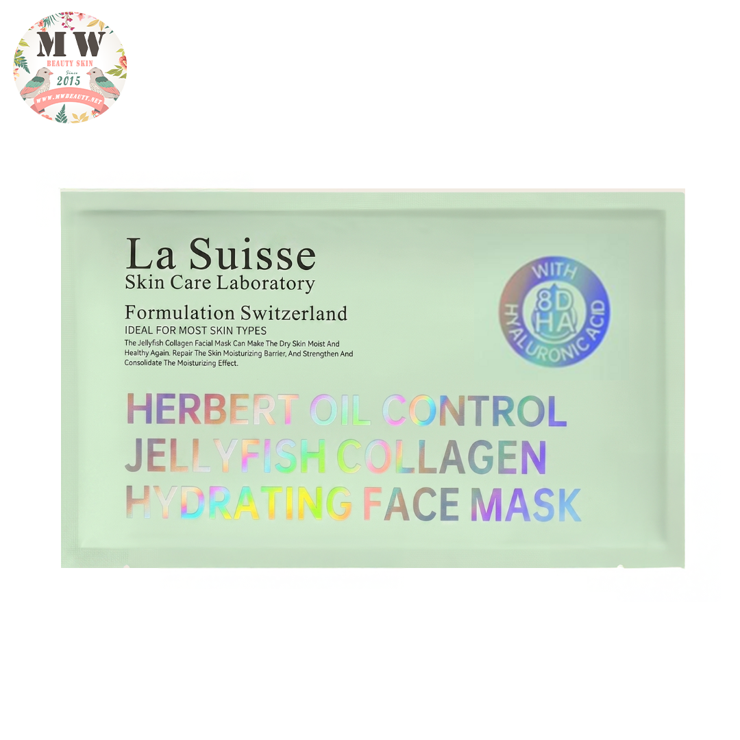 La Suisse 草本控油收緊毛孔膠原面膜 💚10片