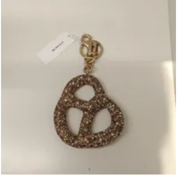 [S] COACH BRASS/MULTI CRYSTAL PRETZEL BAG CHARM, 198685018776 (SCO1239)