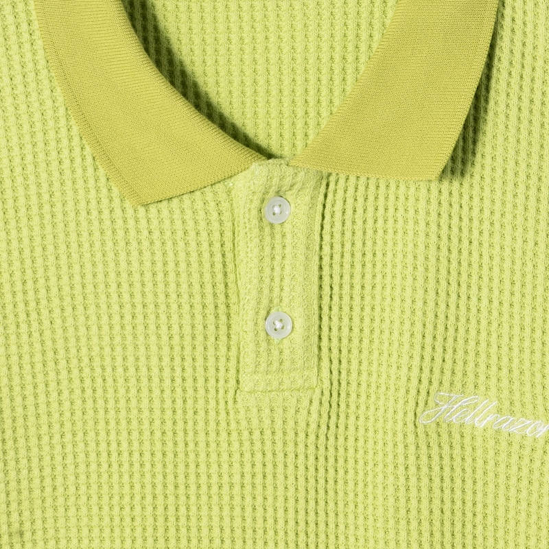 Hellrazor - SCRIPT LOGO WAFFLE POLO SHIRT