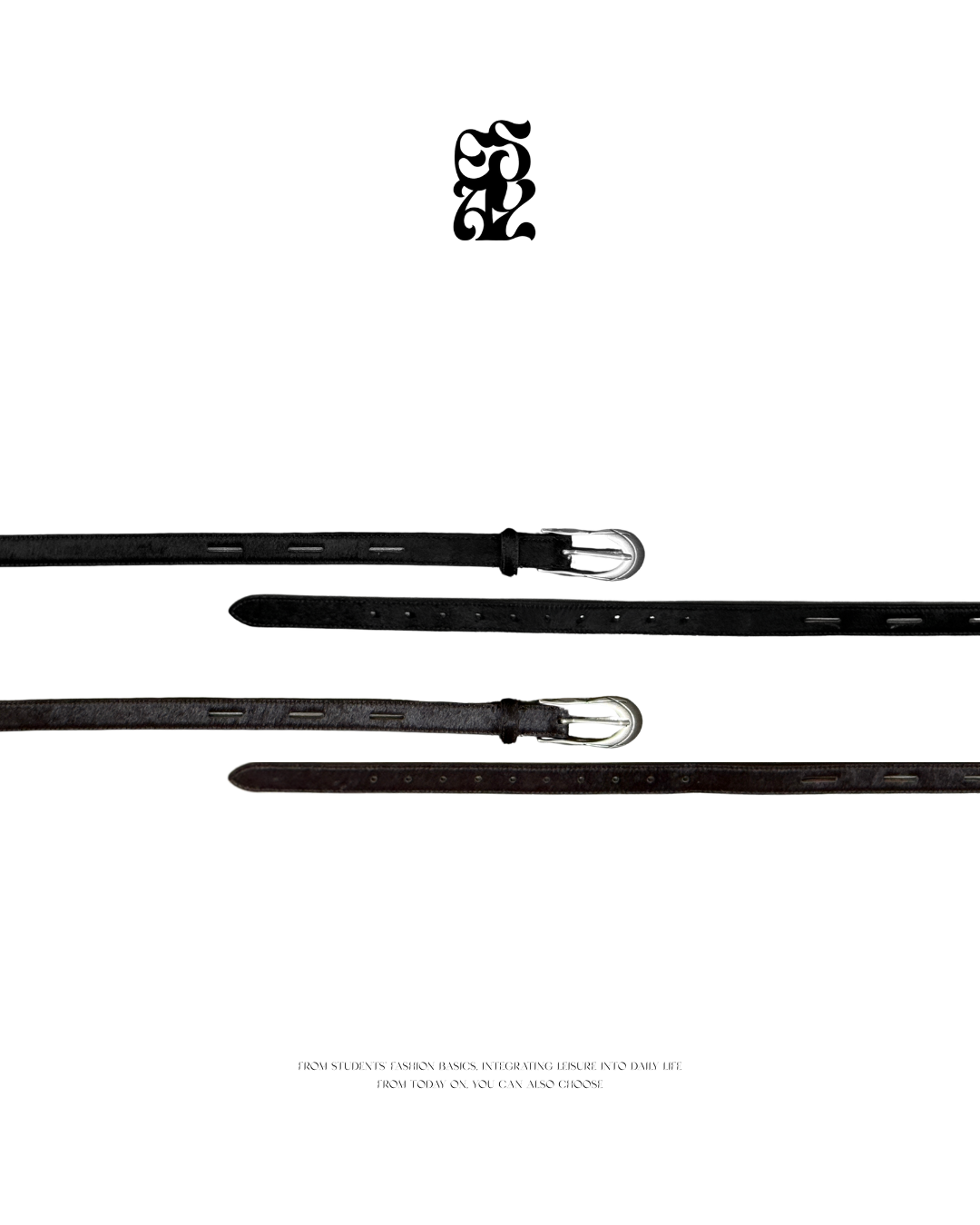 HU弧形動物毛皮帶