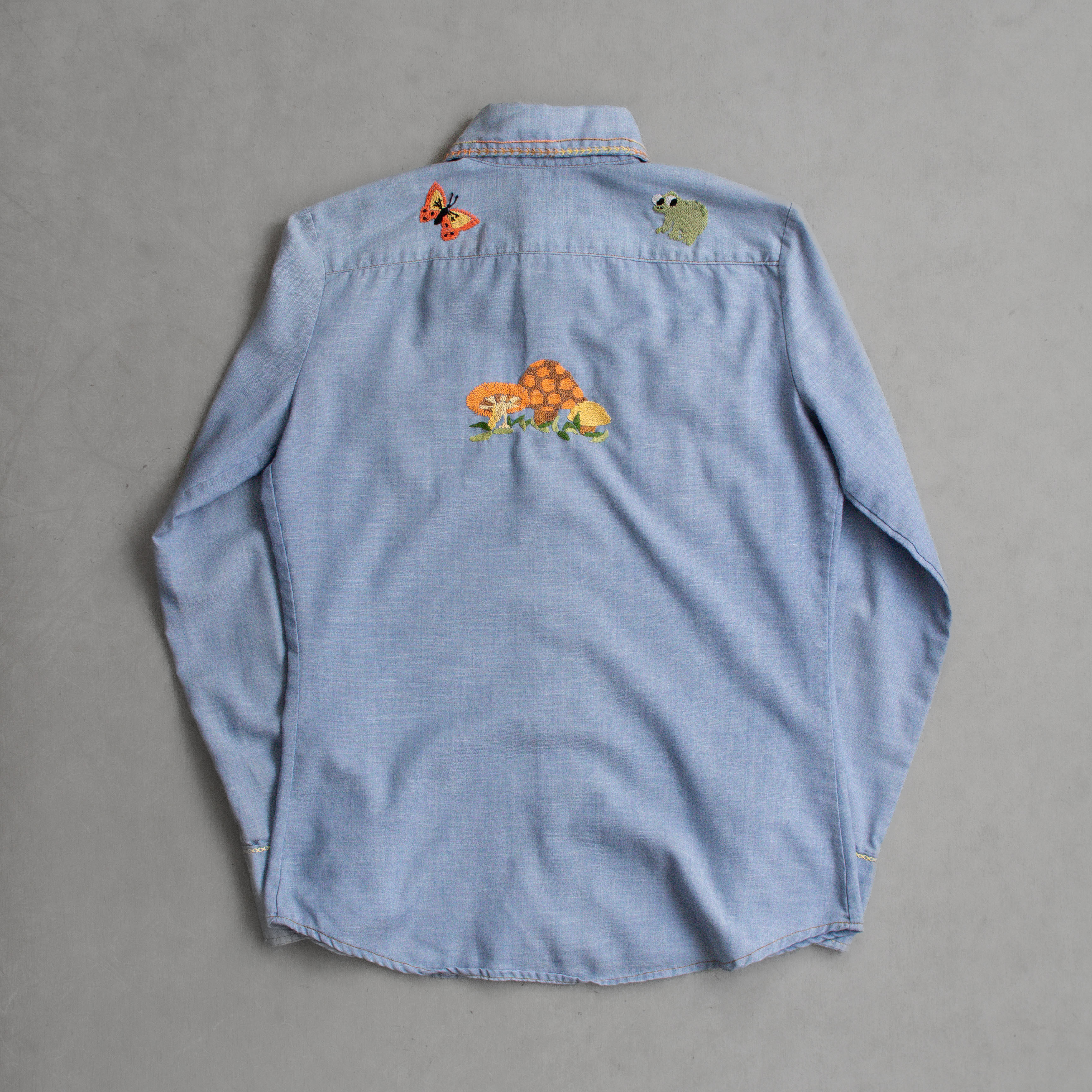LEVIS EMBROIDERY CHAMBRAY SHIRT 美國 刺繡 青年布 長袖 襯衫