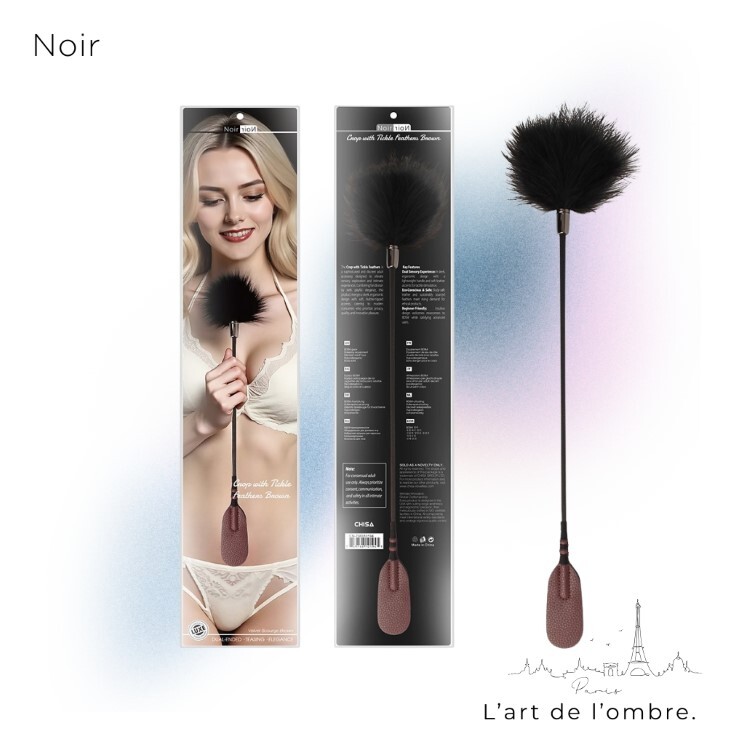 Noir 巴黎午夜 兩用羽毛馬鞭 sm羽毛 搔癢羽毛 sm馬鞭 sm鞭子
