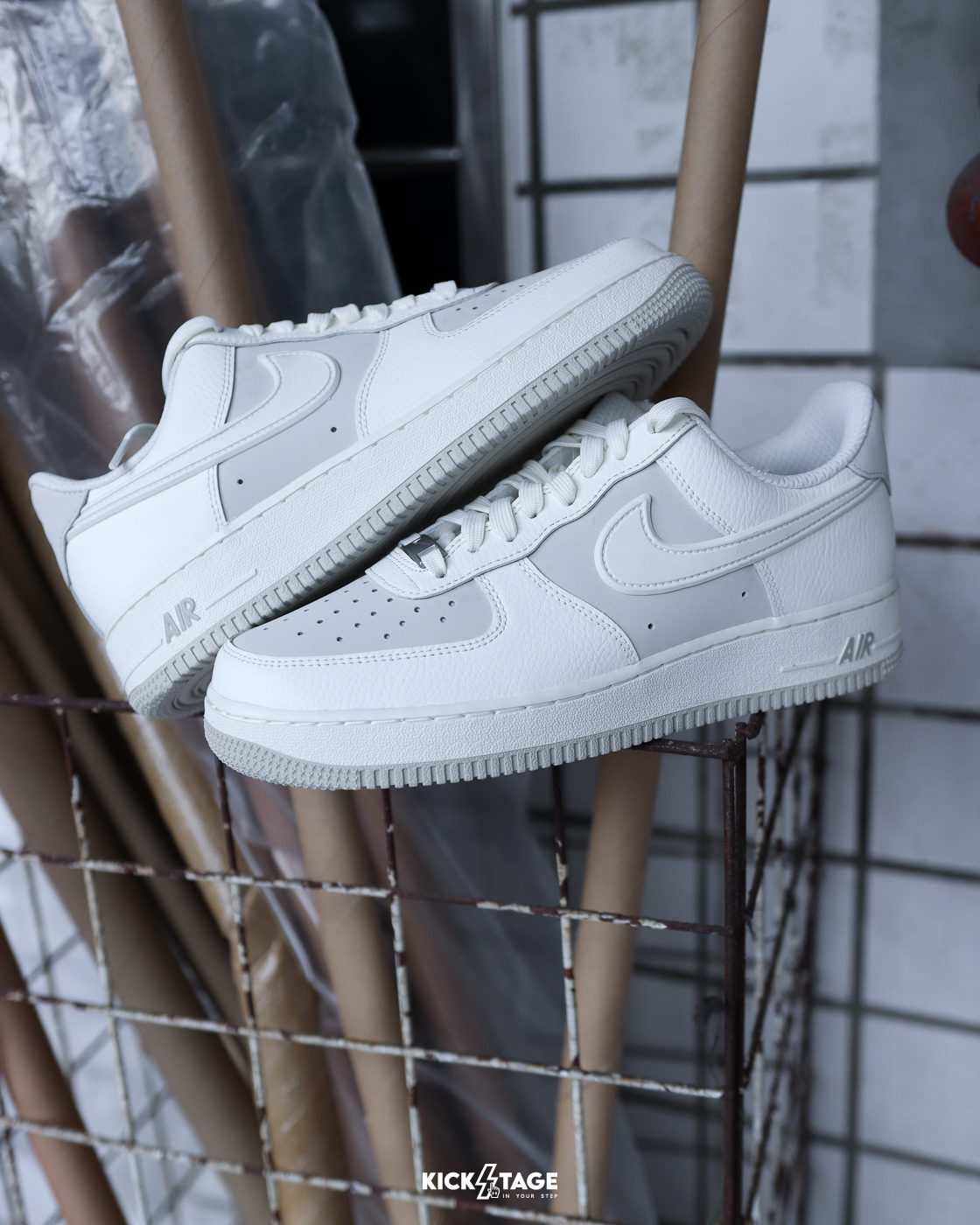 [特價售出無退換] 男鞋 NIKE AIR FORCE 1 '07 LV8 'Sail Light Bone' 骨白 拼接 荔枝皮 立體勾 經典 休閒鞋【IR1475-133】AF1 WAF1
