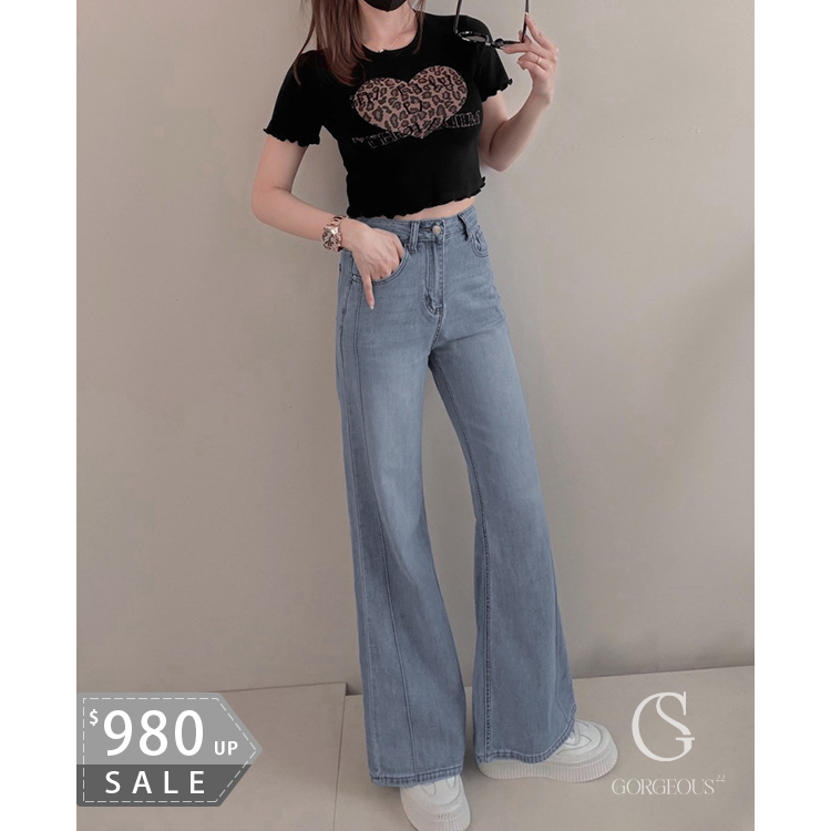 G5059 「3D順腿微喇牛仔褲」
