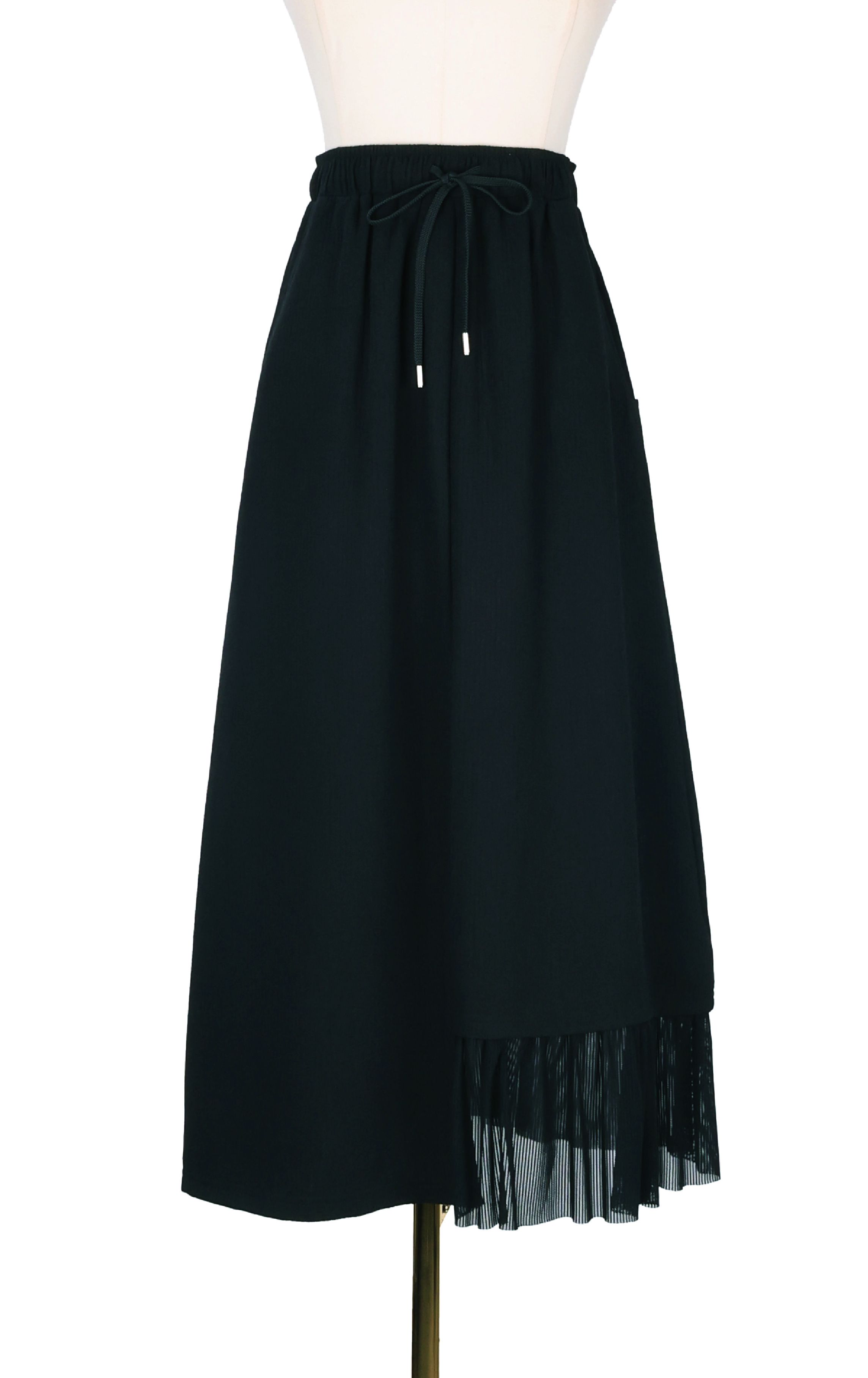 Chic Asymmetric Patchwork Maxi Skirt SK0282