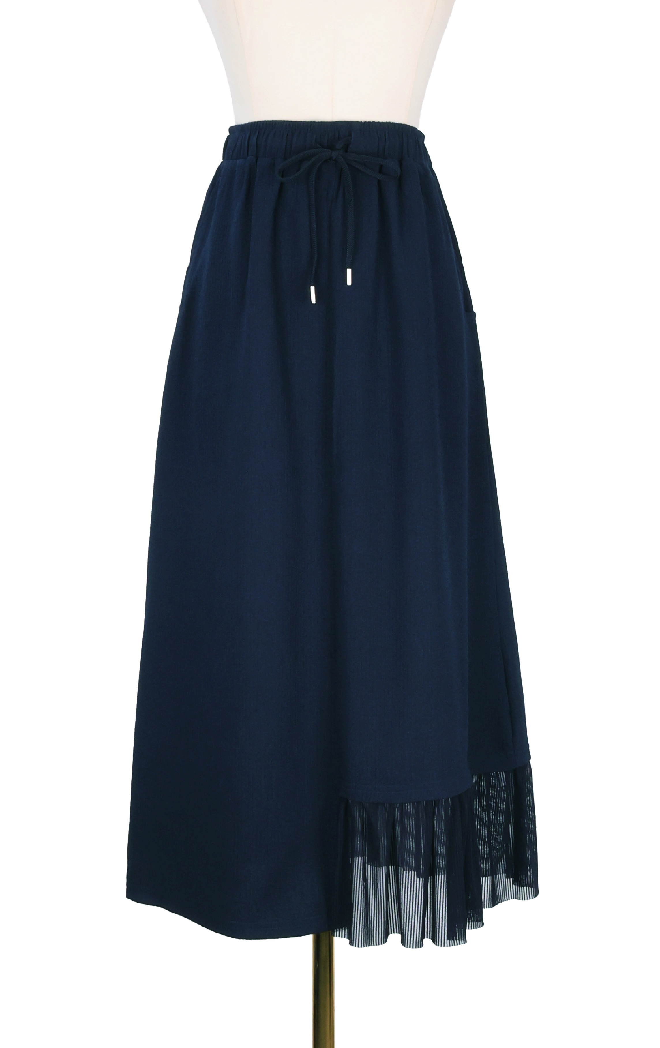 Chic Asymmetric Patchwork Maxi Skirt SK0282