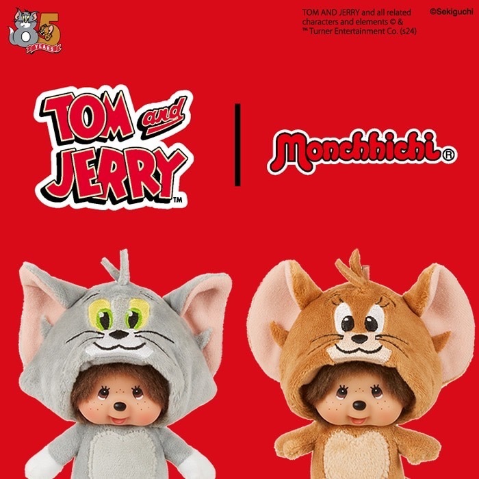🇯🇵 MONCHHICHI X TOM AND JERRY 聯名 夢奇奇 蒙奇奇 湯姆貓與傑利鼠 泰菲 Babychichi 吊飾 鑰匙圈 / 預購