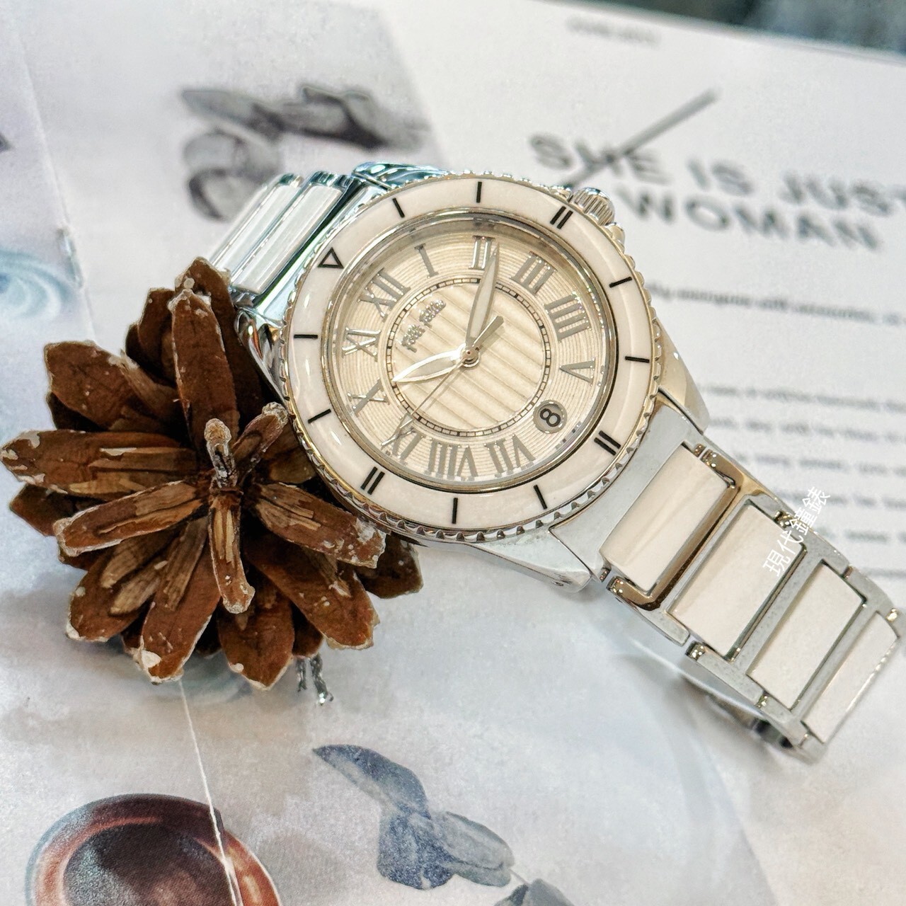 【Folli Follie】羅馬假期陶瓷腕錶WF6T019BDS/XX 38mm 現代鐘錶