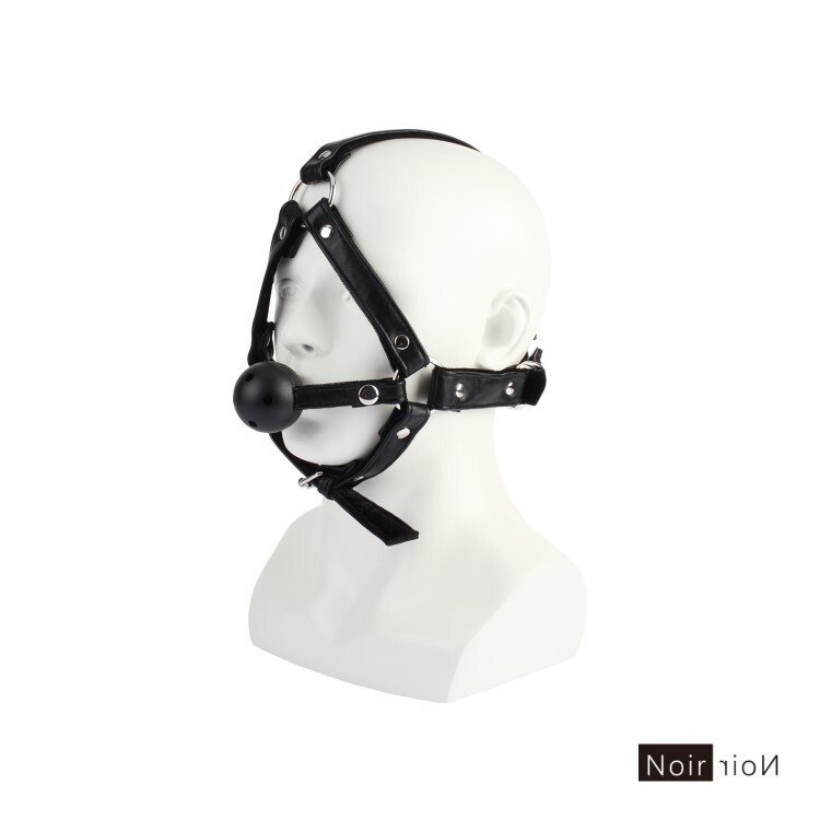 Noir 巴黎午夜 頭部束縛口球 sm口塞 sm口枷 sm口球 BDSM道具