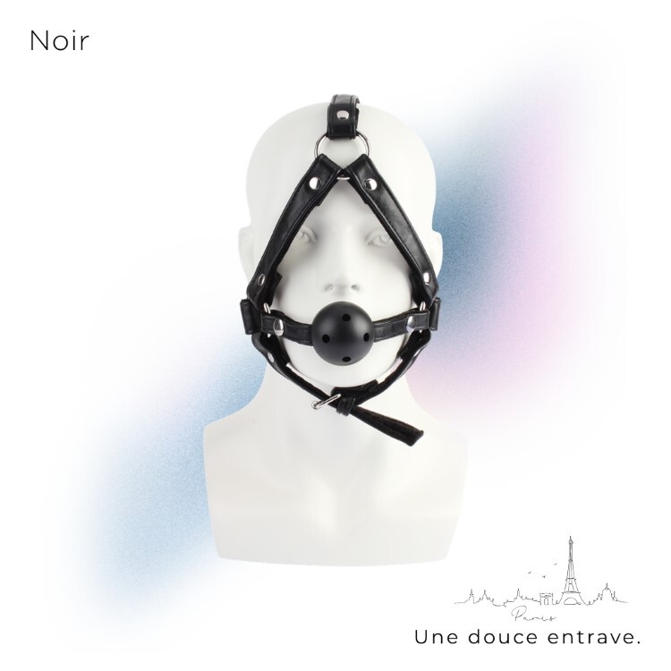 Noir 巴黎午夜 頭部束縛口球 sm口塞 sm口枷 sm口球 BDSM道具