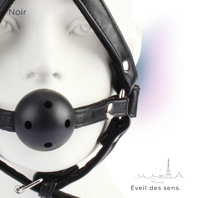 Noir 巴黎午夜 頭部束縛口球 sm口塞 sm口枷 sm口球 BDSM道具