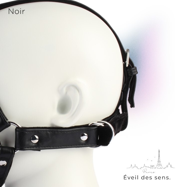 Noir 巴黎午夜 頭部束縛口球 sm口塞 sm口枷 sm口球 BDSM道具