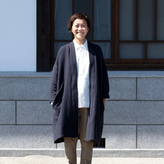 日本製 HAORI / LONG 綾織 羽織/うなぎの寝床/ Good Design Award
