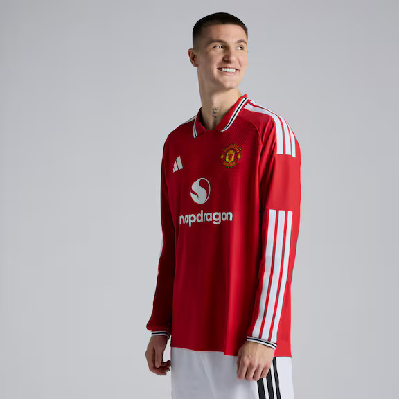 2026 Manchester United Authentic LS Home Shirt with EPL Nameset (雙號碼)