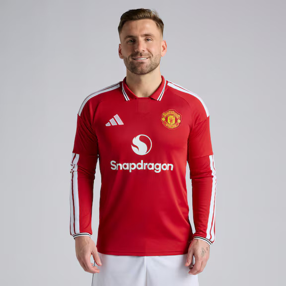 2026 Manchester United LS Home Shirt with EPL Nameset (單號碼)