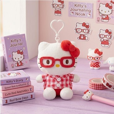 韓國限定 Sanrio 眼鏡造型公仔匙扣