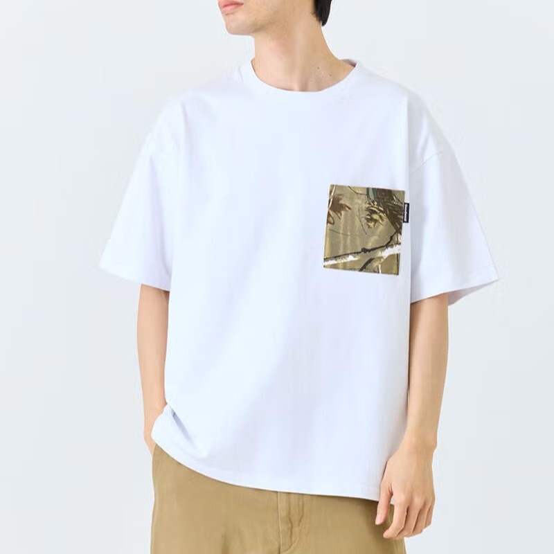 Goodwear Japan USA Cotton Camo Pattern Pocket Tee